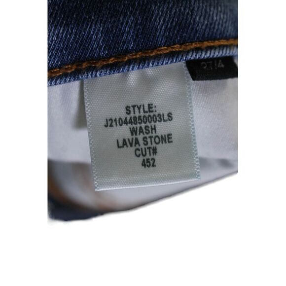 Veronica Beard Womens High Rise Bleached Hem Skinny Jeans Blue Size 27 - Picture 6 of 8